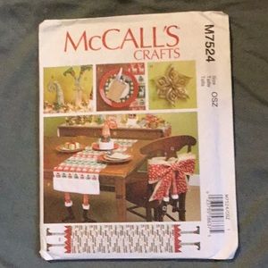 Patterns 3/$10 McCall’s crafts 7524